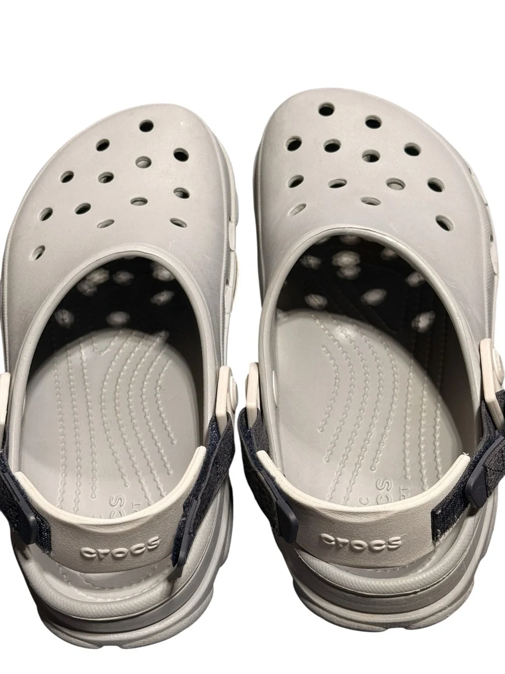 Crocs Classic All Terrain Clog Adjustable Strap Unisex Sz Men 7 Women 9 Grey